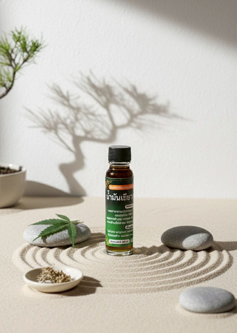 น้ำมันเขียวสูตรเย็น 789 Thong Thai Herbs