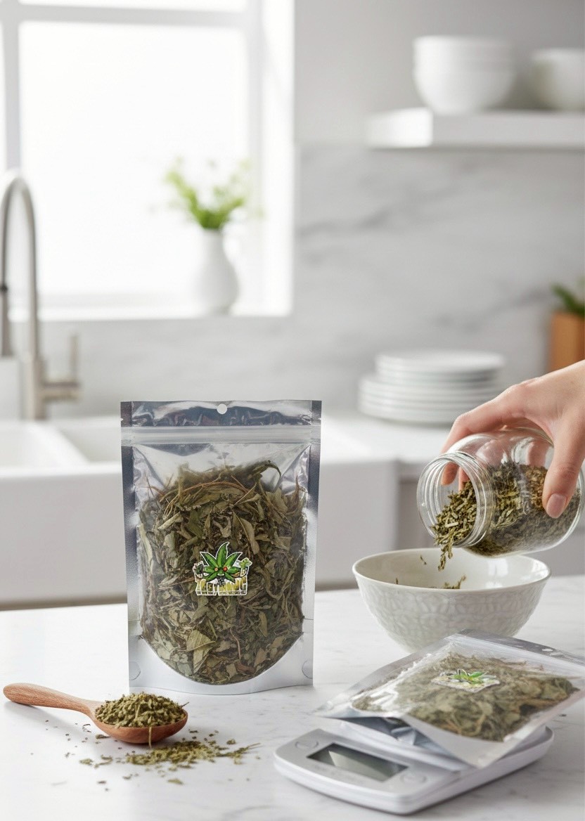 ใบกัญชงอบแห้ง