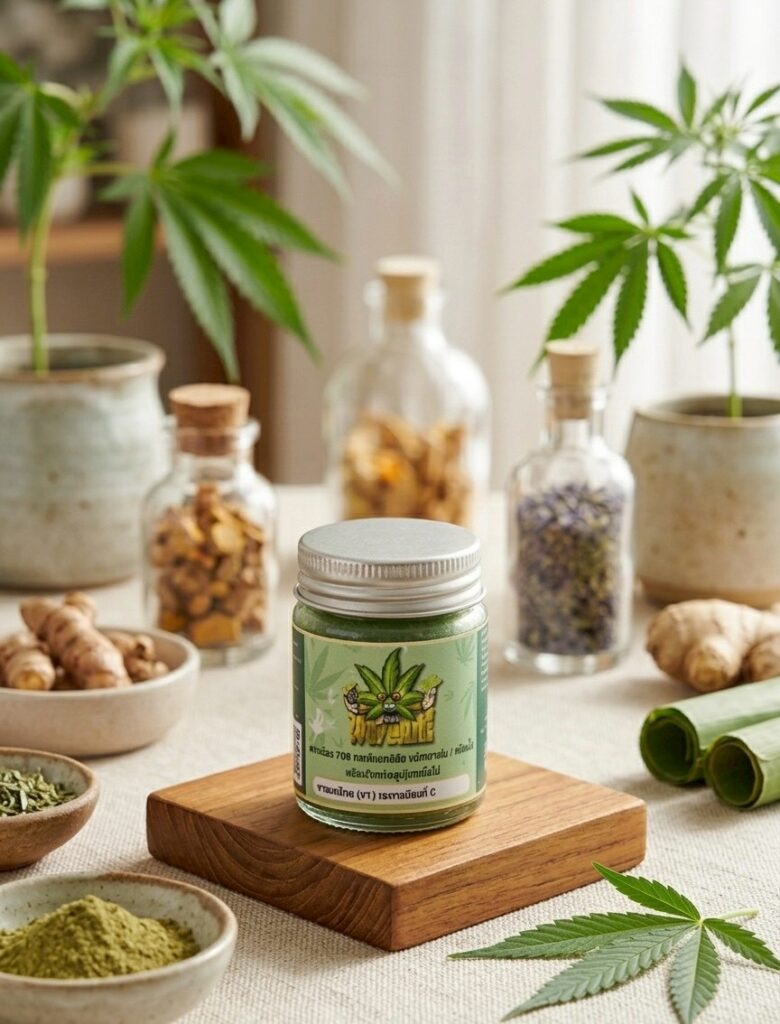 ยาหม่องสมุนไพรกัญชง