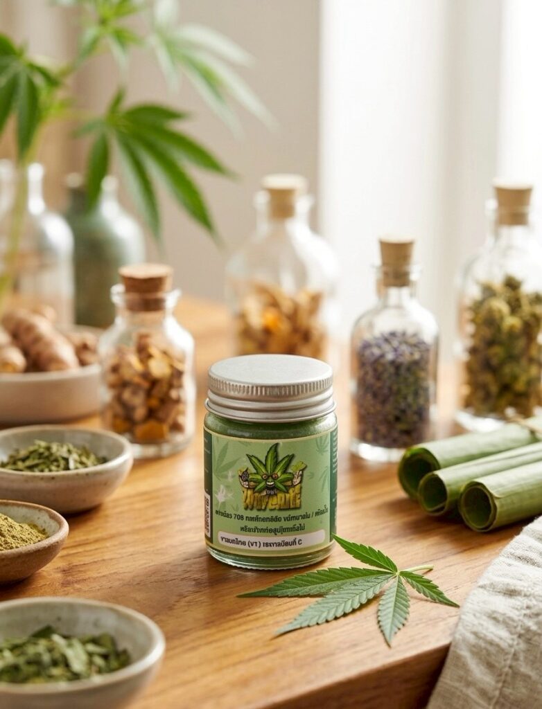 ยาหม่องสมุนไพรกัญชง