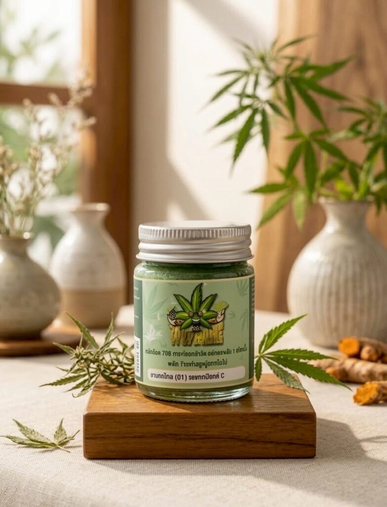 ยาหม่องสมุนไพรกัญชง