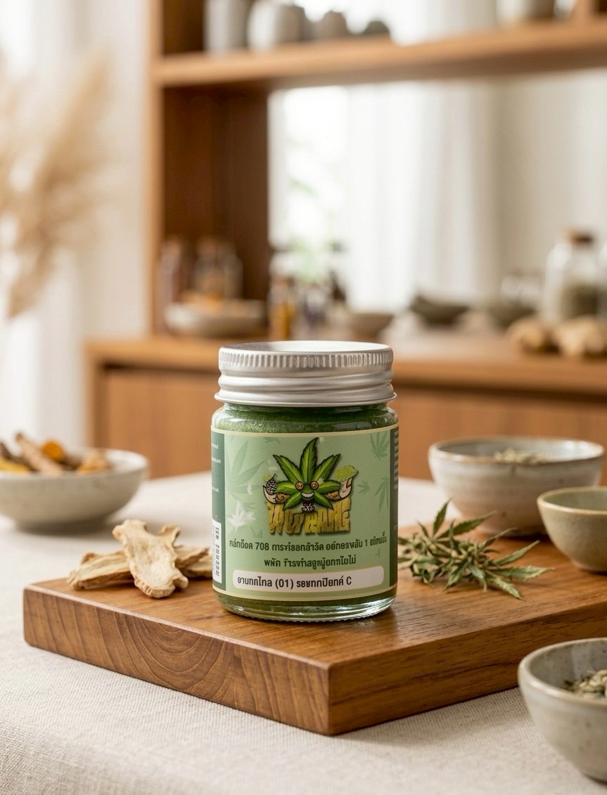 ยาหม่องสมุนไพรกัญชง