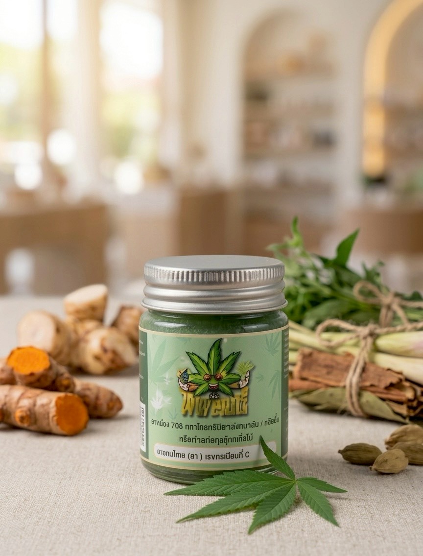 ยาหม่องสมุนไพรกัญชง