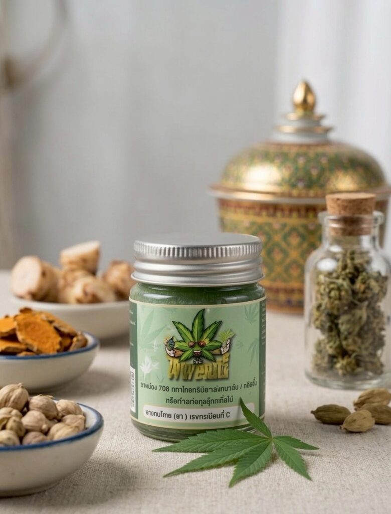 ยาหม่องสมุนไพรกัญชง