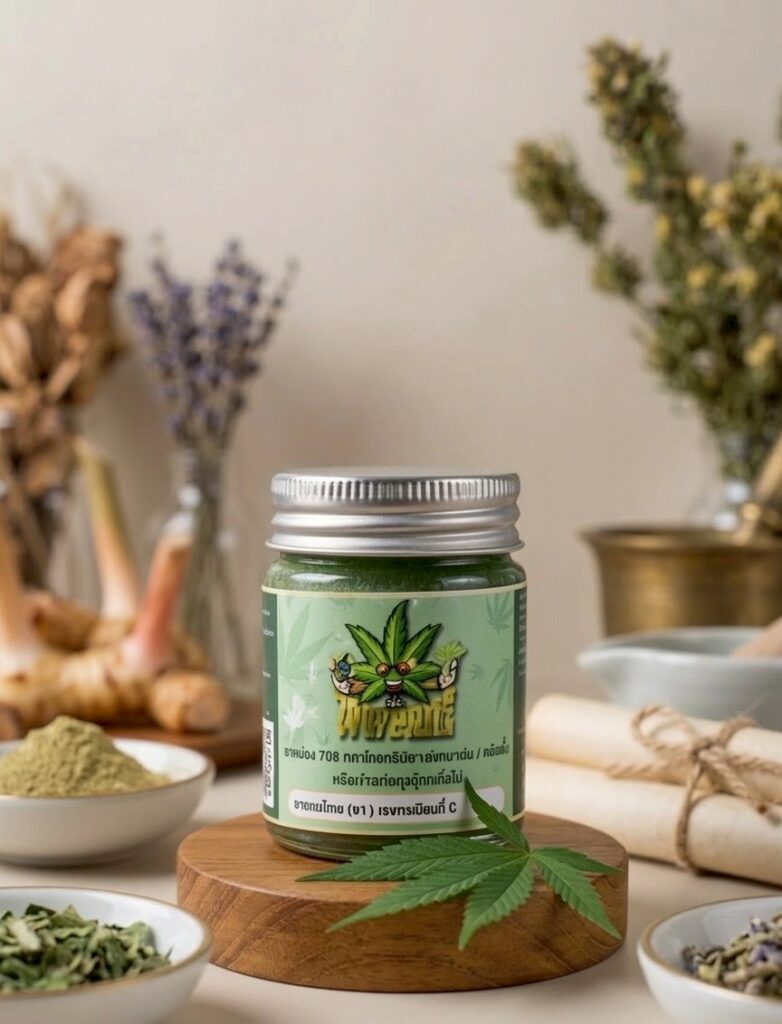 ยาหม่องสมุนไพรกัญชง