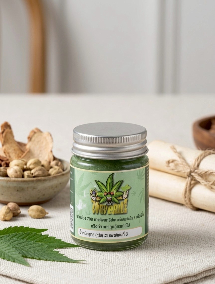 ยาหม่องสมุนไพรกัญชง