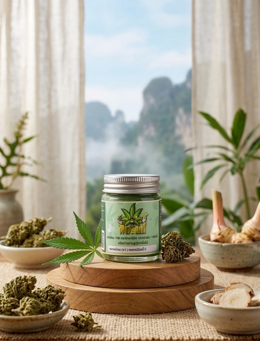 ยาหม่องสมุนไพรกัญชง