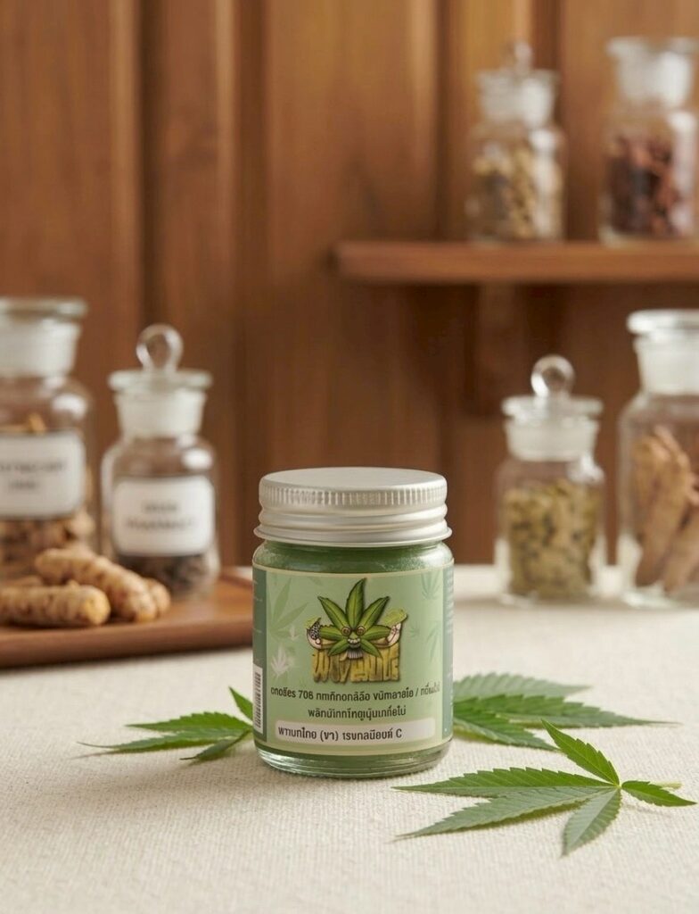 ยาหม่องสมุนไพรกัญชง