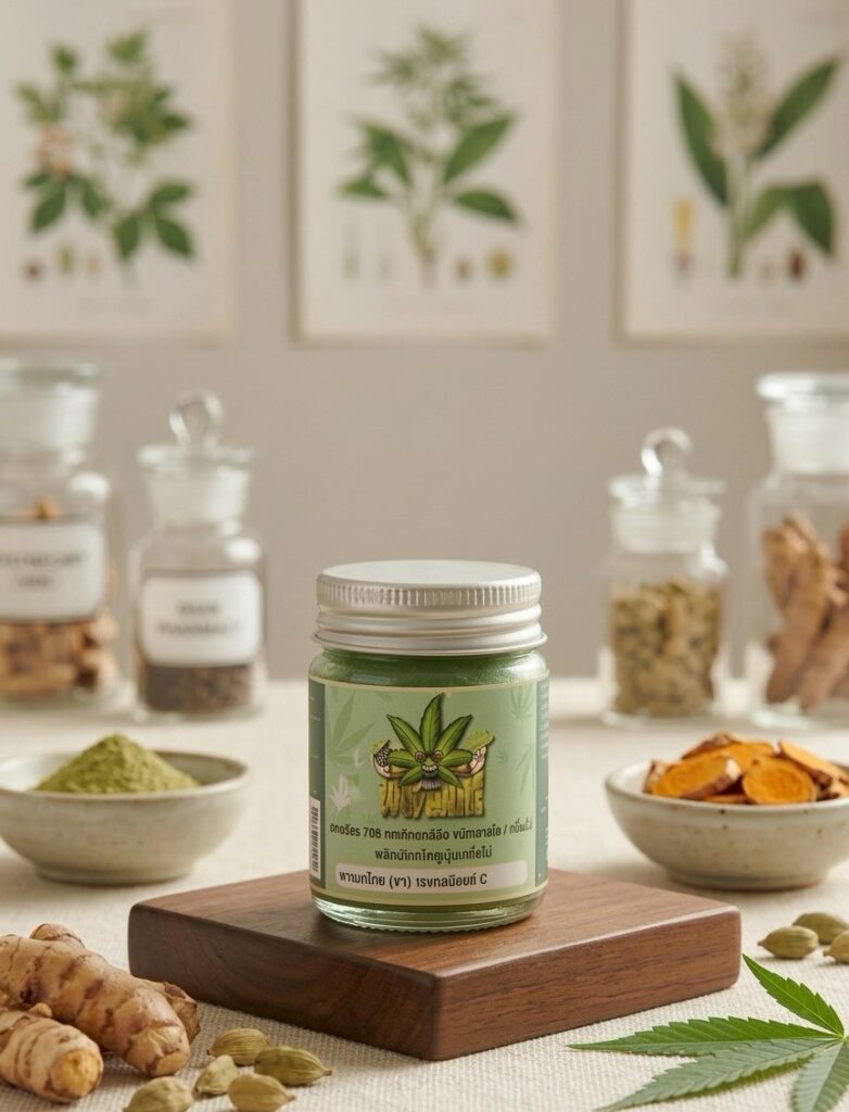 ยาหม่องสมุนไพรกัญชง