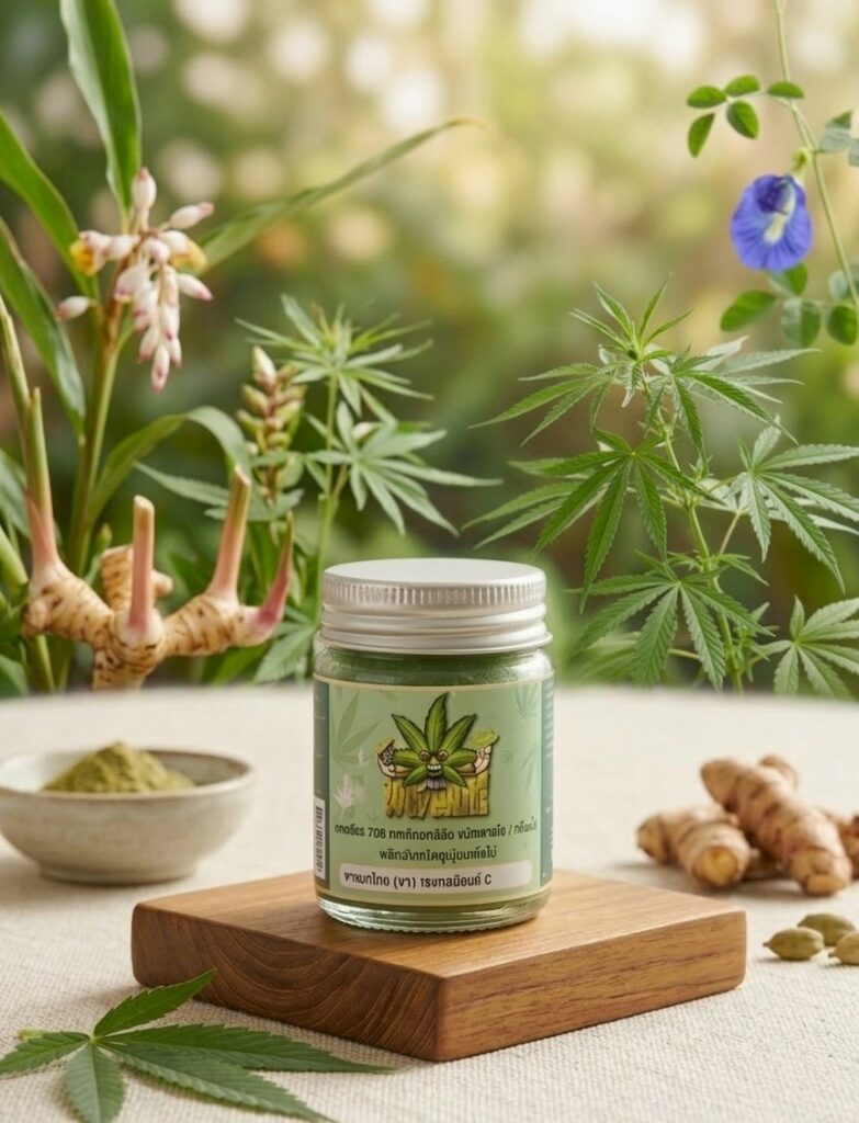 ยาหม่องสมุนไพรกัญชง