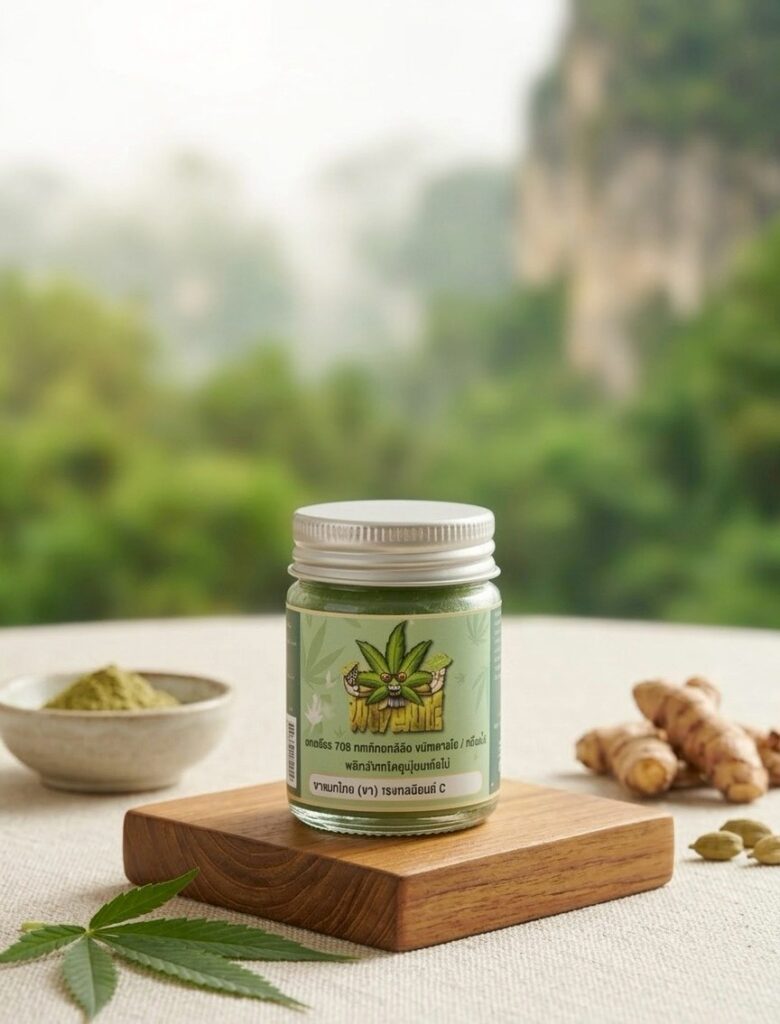 ยาหม่องสมุนไพรกัญชง