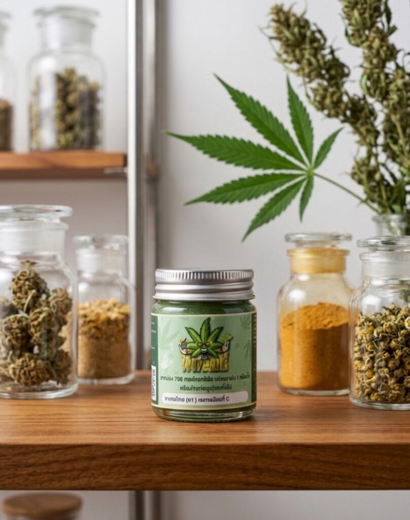 ยาหม่องสมุนไพรกัญชง